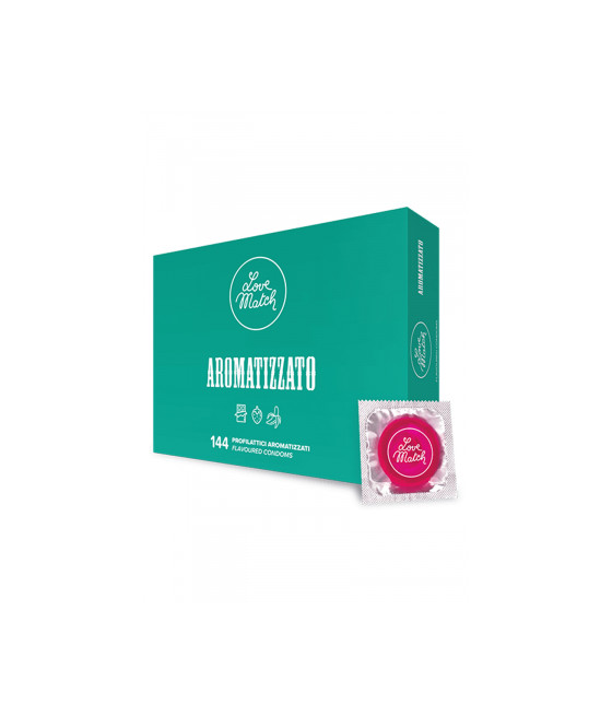 144 préservatifs aromatisés Love Match