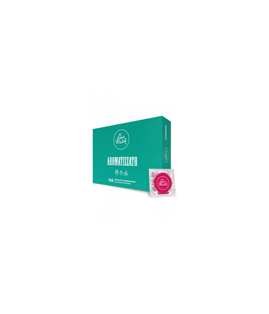 144 préservatifs aromatisés Love Match 144 préservatifs aromatisés Love Match