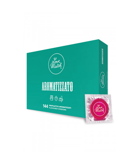 144 préservatifs aromatisés Love Match