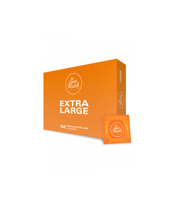 144 préservatifs extra-large Love Match