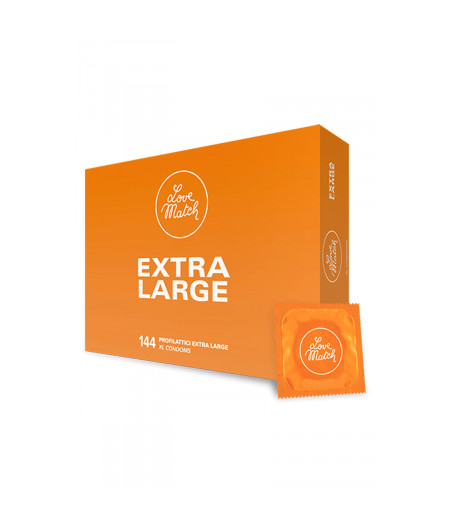 144 préservatifs extra-large Love Match