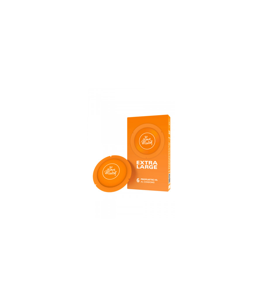6 préservatifs extra-large Love Match 6 préservatifs extra-large Love Match