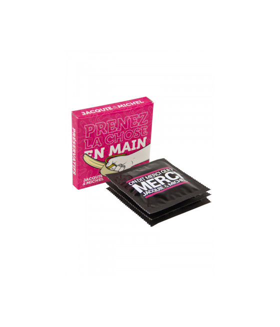 Pochette de 3 préservatifs Jacquie et Michel