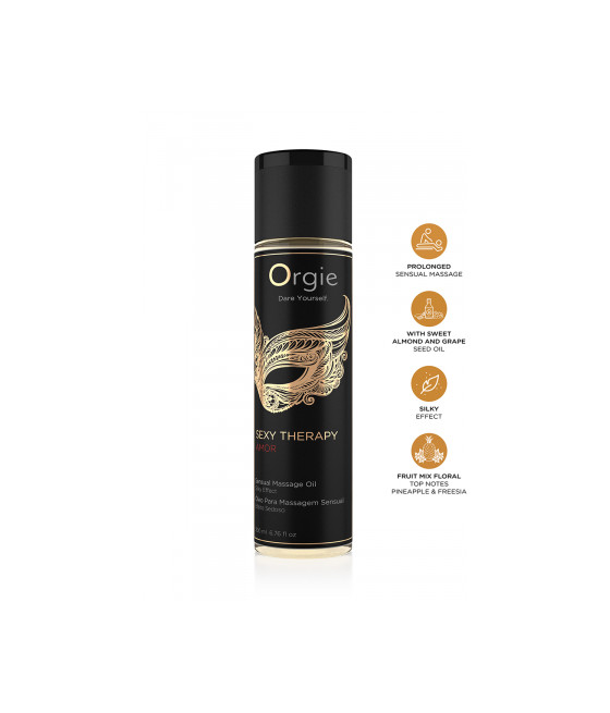 Huile De Massage Sensuelle Sexy Therapy Amor 200ml