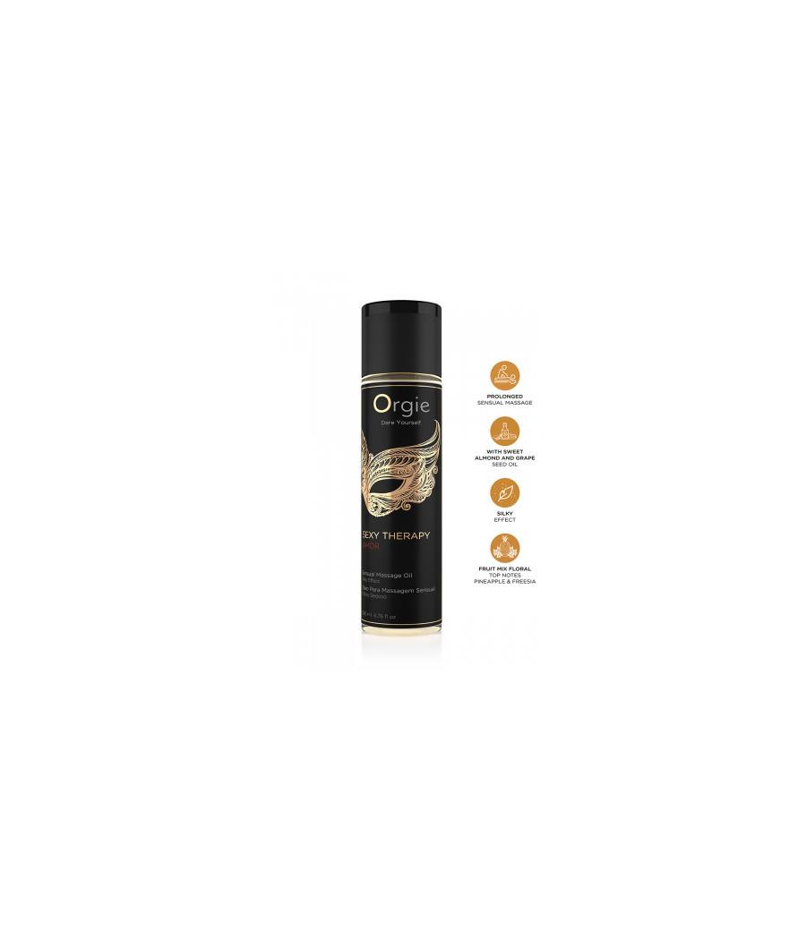 Huile De Massage Sensuelle Sexy Therapy Amor 200ml Huile De Massage Sensuelle Sexy Therapy Amor 200ml
