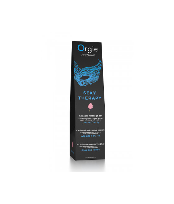 Huile de massage embrassable Sexy Therapy barbe à papa