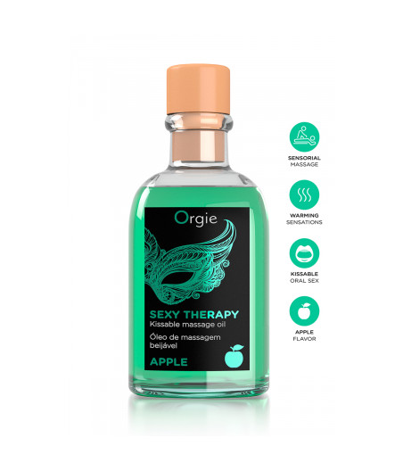 Huile de massage embrassable Sexy Therapy Pomme