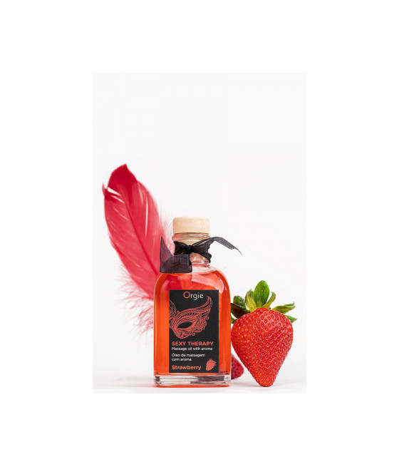 Huile de massage embrassable Sexy Therapy fraise