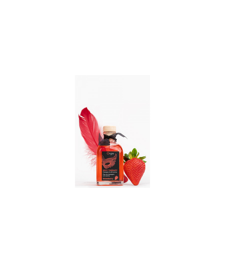 Huile de massage embrassable Sexy Therapy fraise