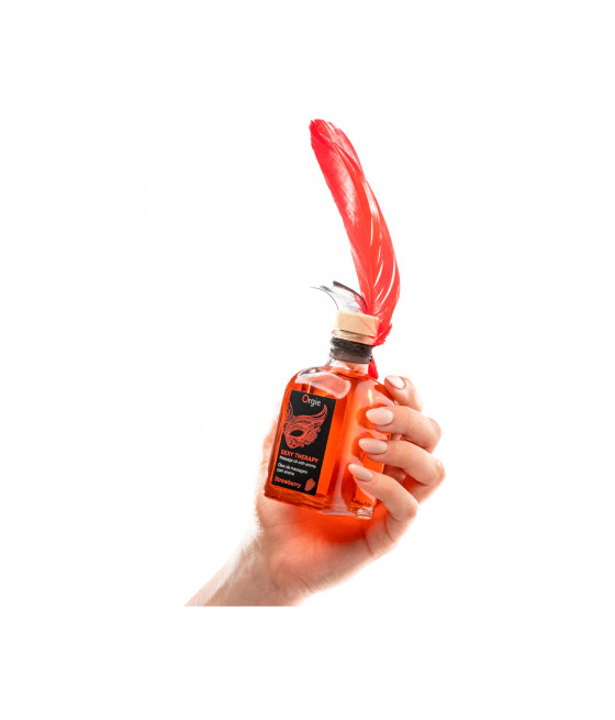 Huile de massage embrassable Sexy Therapy fraise