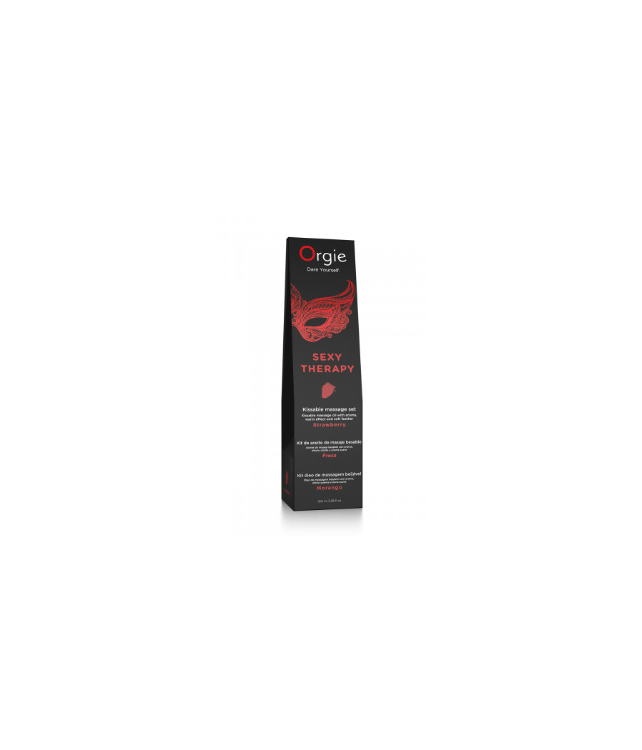 Huile de massage embrassable Sexy Therapy fraise