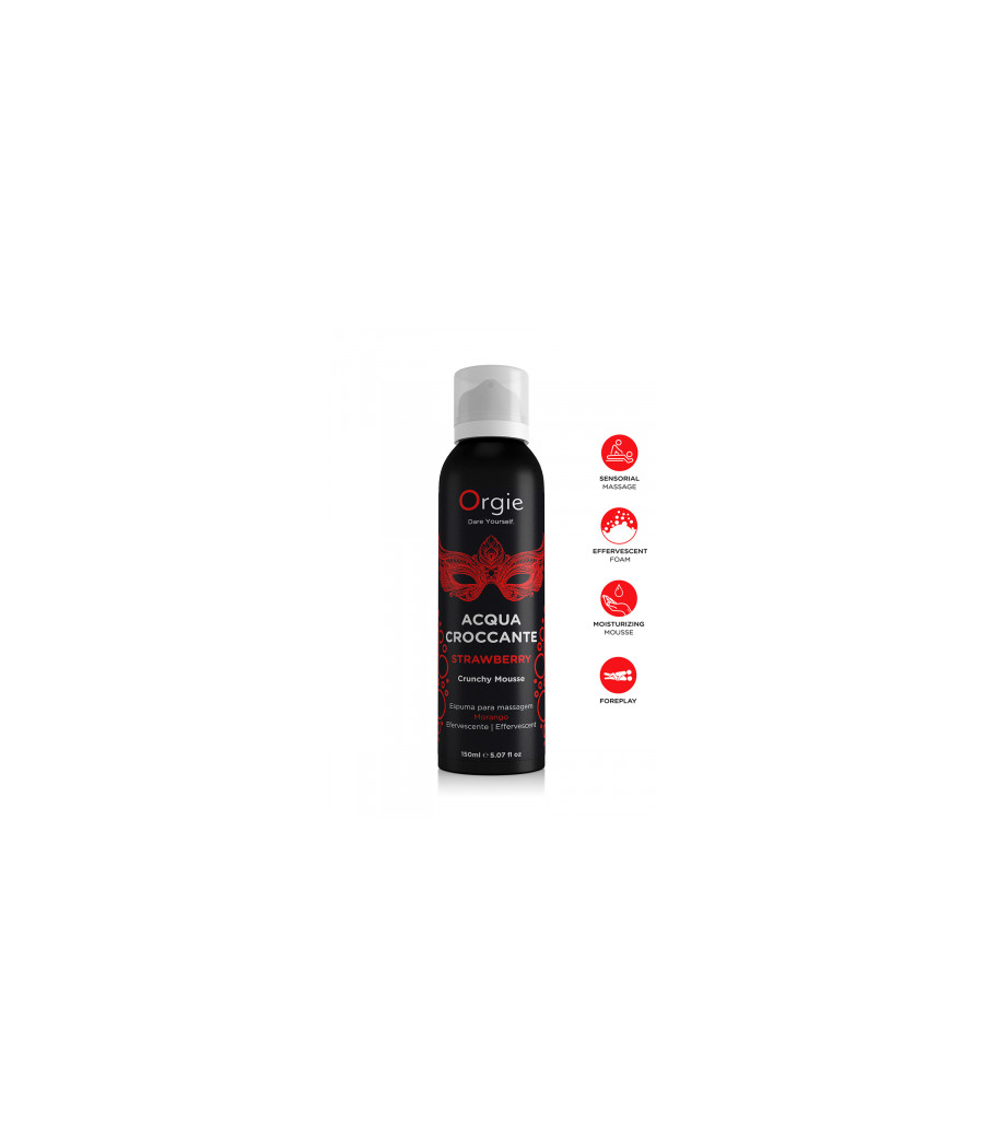 Mousse de massage effervescente Fraise 150ml Mousse de massage effervescente Fraise 150ml