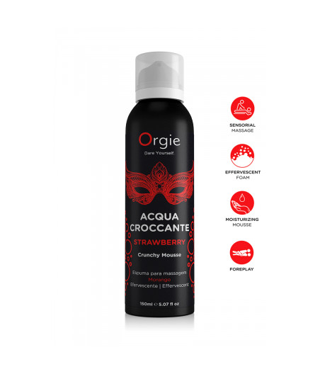 Mousse de massage effervescente Fraise 150ml