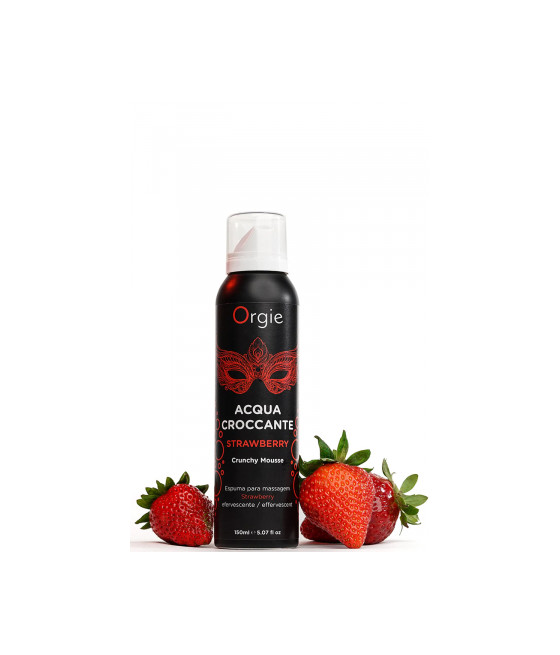 Mousse de massage effervescente Fraise 150ml