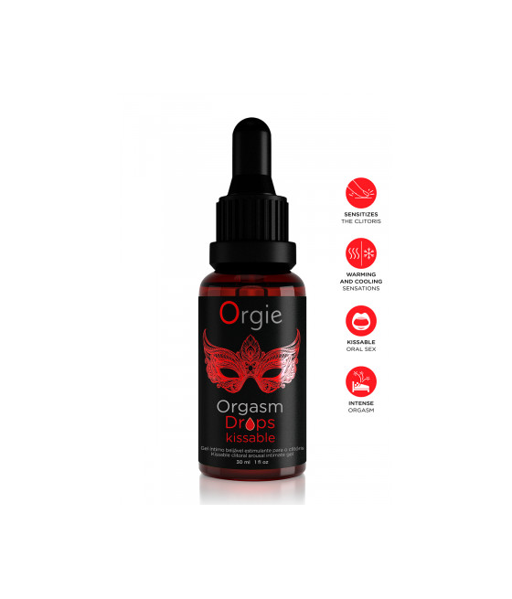 Gel d'excitation du Clitoris Orgasm Drops Kissable