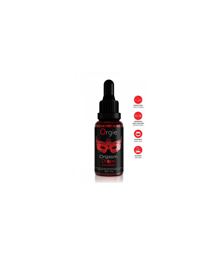 Gel d'excitation du Clitoris Orgasm Drops Kissable Gel d'excitation du Clitoris Orgasm Drops Kissable