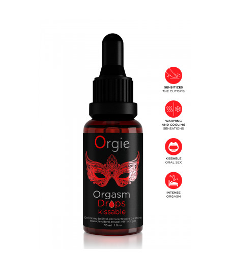 Gel d'excitation du Clitoris Orgasm Drops Kissable