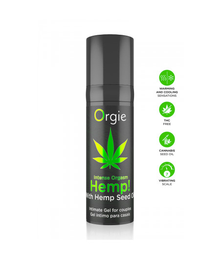 Gel intime d'excitation Hemp Intense Orgasm 15ml