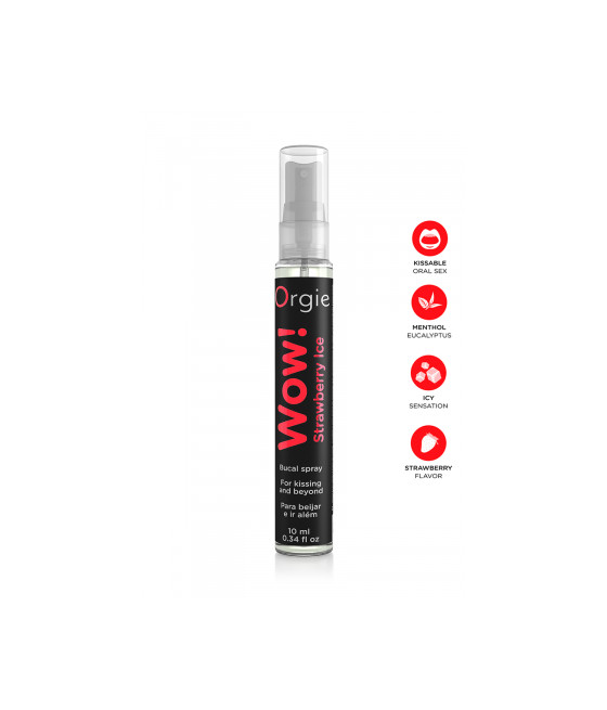 Spray buccal excitant Wow menthol fraise glaçé