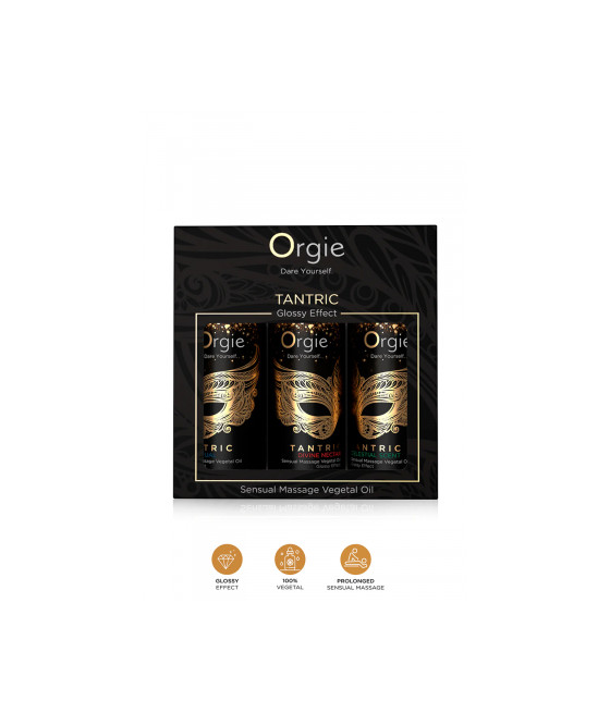Coffret 3 huiles de massage Sensuel Tantric Collection