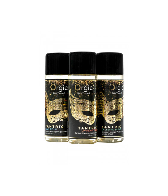 Coffret 3 huiles de massage Sensuel Tantric Collection