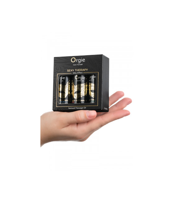 Coffret 3 huiles de massage sensuel Sexy Therapy Collection