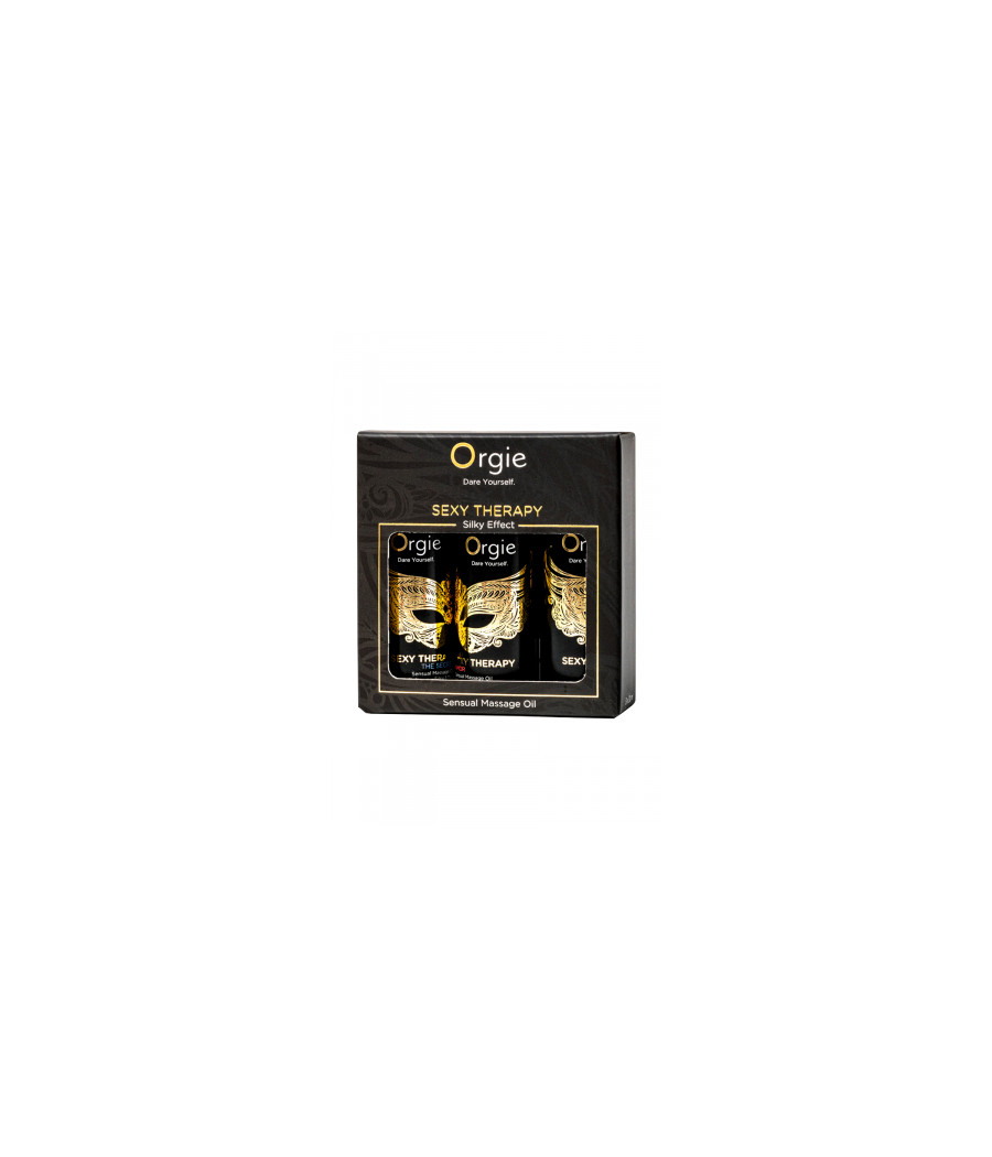 Coffret 3 huiles de massage sensuel Sexy Therapy Collection