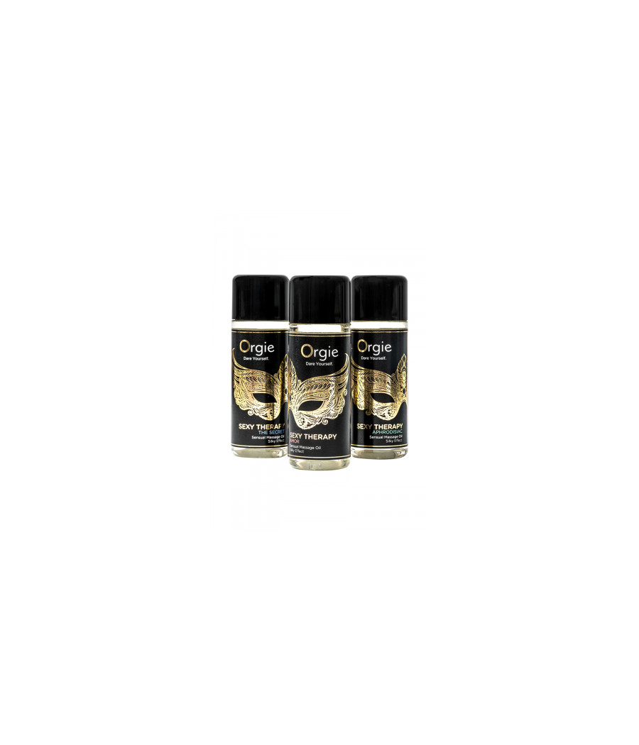 Coffret 3 huiles de massage sensuel Sexy Therapy Collection