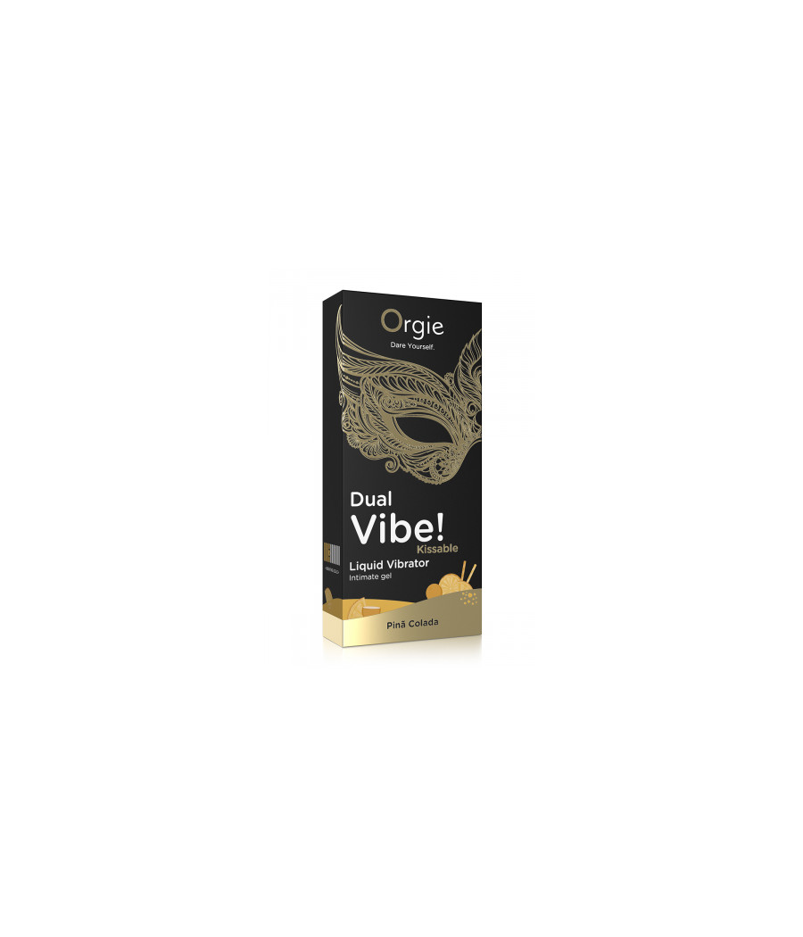 Gel d'excitation Dual Vibe Pina Colada Liquid Vibrator