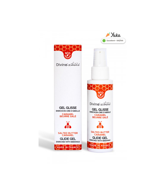 Lubrifiant Bio caramel beurre salé 100ml - Divinexstases