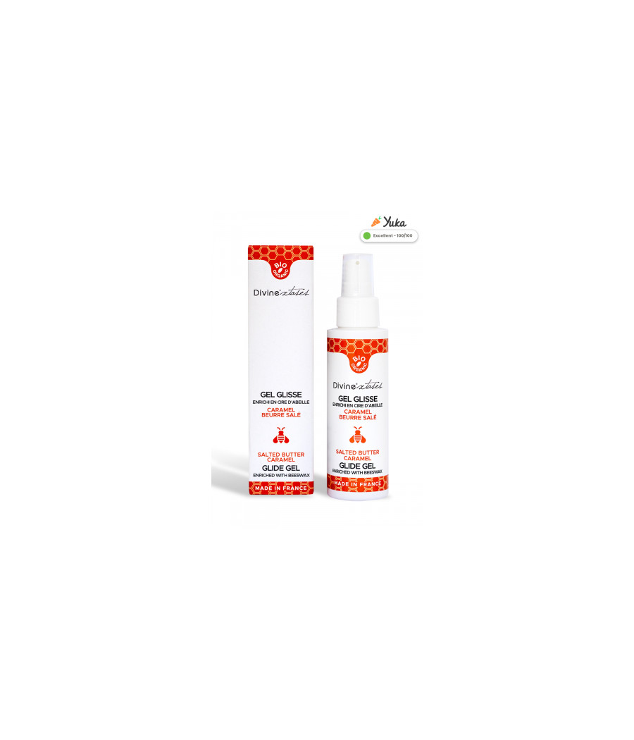 Lubrifiant Bio caramel beurre salé 100ml - Divinexstases Lubrifiant Bio caramel beurre salé 100ml - Divinexstases