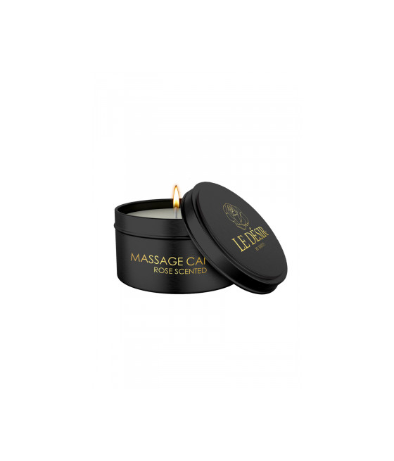 Bougie de massage érotique rose 100g - Le Désir