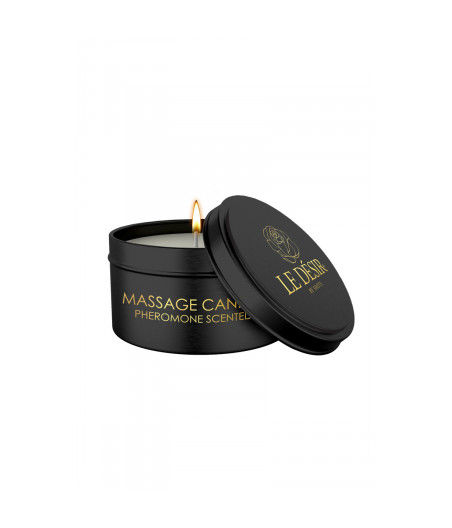 Bougie de massage érotique parfum phéromones 100g - Le Désir