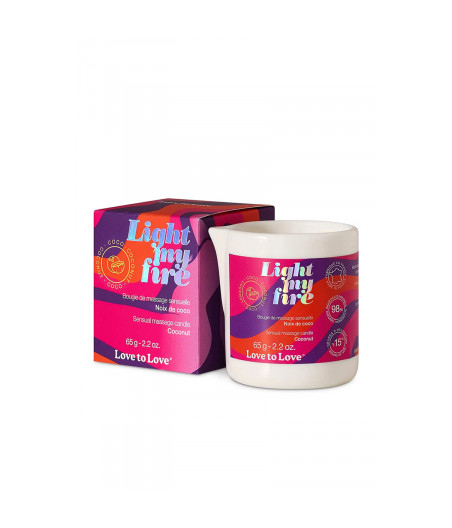 Bougie de massage Noix de coco - Love to Love