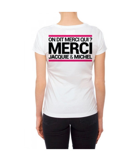 Tee-shirt  J&M blanc - spécial  femme