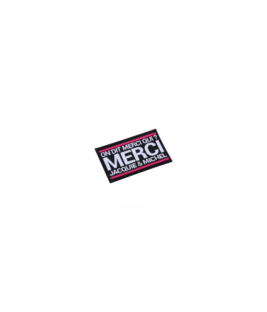 Ecusson rectangle Jacquie et Michel Ecusson rectangle Jacquie et Michel