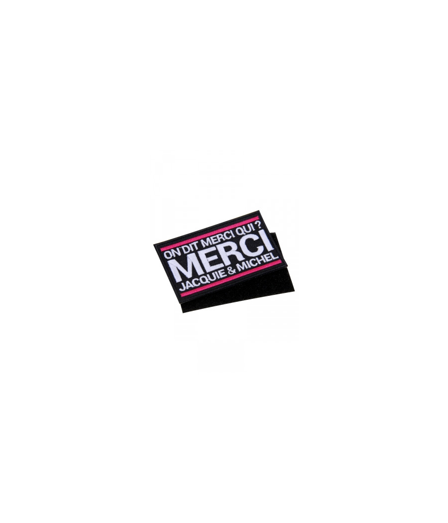 Ecusson rectangle velcro Jacquie et Michel Ecusson rectangle velcro Jacquie et Michel