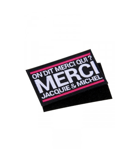 Ecusson rectangle velcro Jacquie et Michel