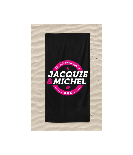 Serviette de plage Jacquie et Michel Classique