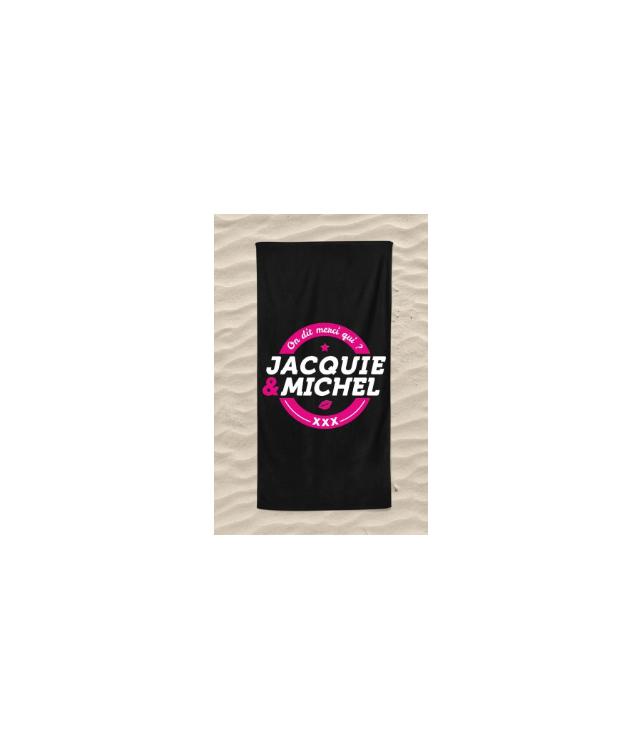 Serviette de plage Jacquie et Michel Classique Serviette de plage Jacquie et Michel Classique