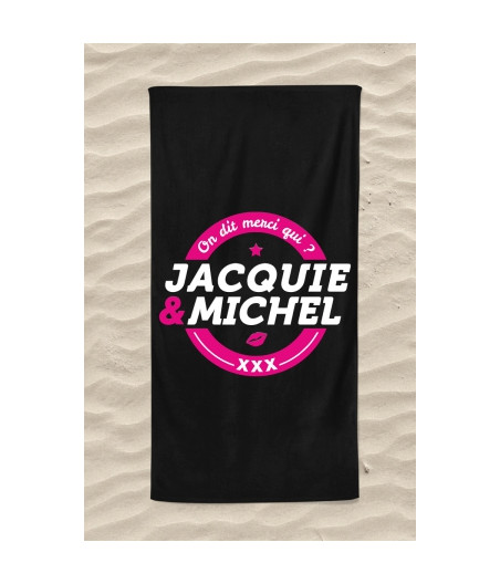 Serviette de plage Jacquie et Michel Classique