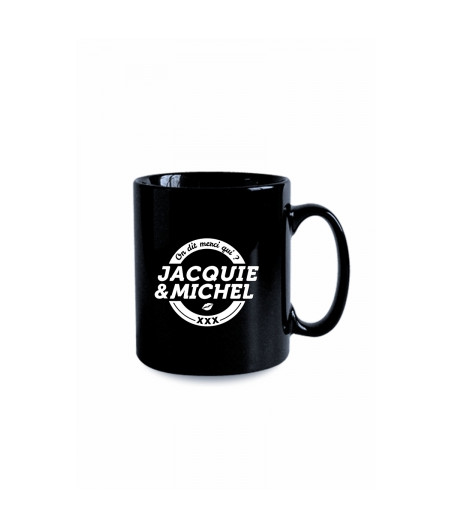 Mug noir J&M - logo rond
