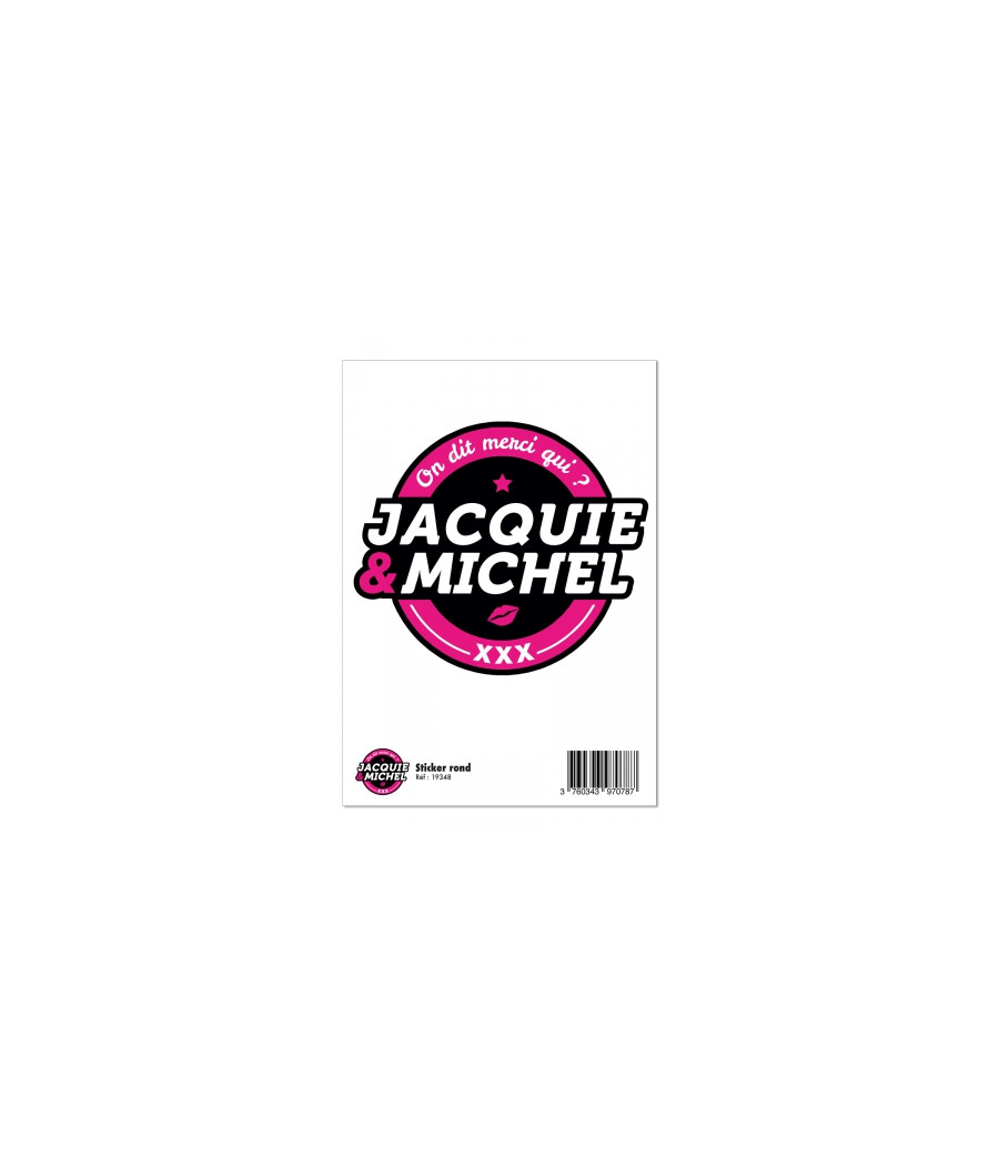 Grand sticker J&M rond noir Grand sticker J&M rond noir