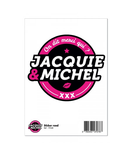 Grand sticker J&M rond noir