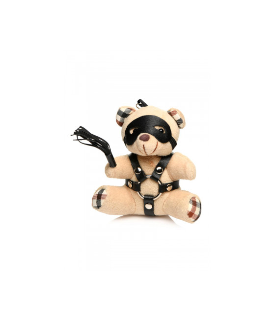 Porte-clés Teddy Bear BDSM avec martinet