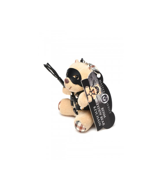 Porte-clés Teddy Bear BDSM avec martinet