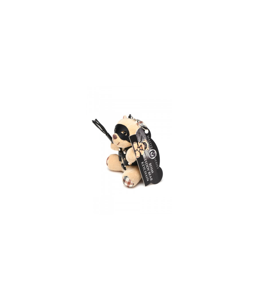 Porte-clés Teddy Bear BDSM avec martinet