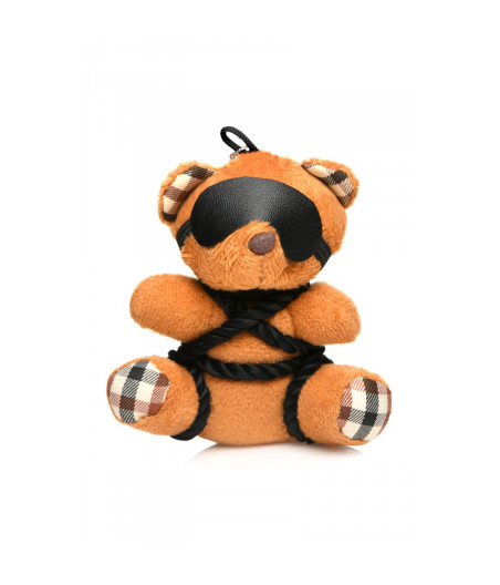 Porte-clés Teddy Bear en tenue Bondage