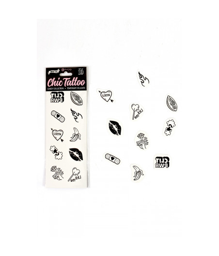 10 tatouages temporaires Candy Collection - Secret Play