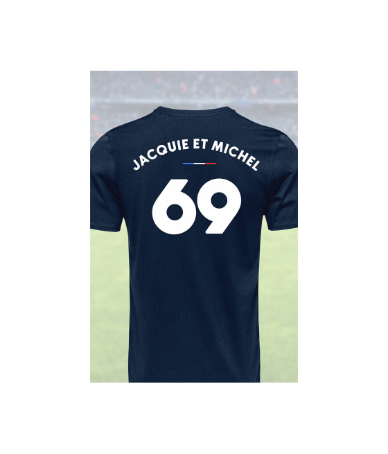 Tee shirt joueur 69 Jacquie & Michel